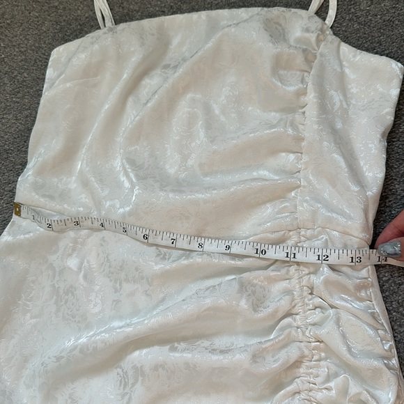 Revolve Ruched Midi Dress in Cloud- Small - Picture 13 of 14